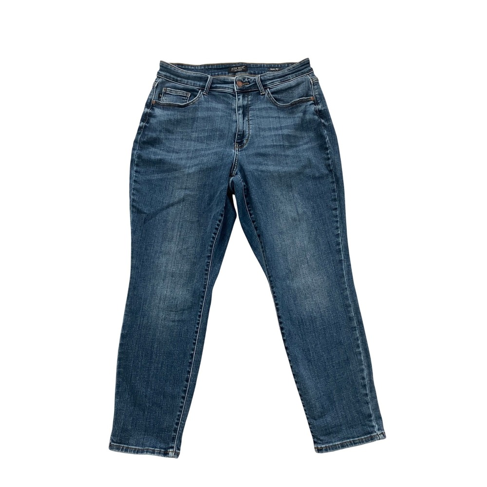 Judy Blue Slim Fit Jeans Womens 14W Medium Wash High Rise Denim Pants Stretch